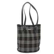 Pre-owned Nylon shoulder-bags Burberry Vintage , Black , Dames