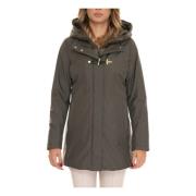 Toggle Coat met Afneembare Bib Fay , Green , Dames