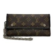 Pre-owned Canvas wallets Louis Vuitton Vintage , Brown , Unisex