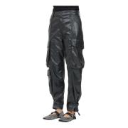 Zwarte Cargo Broek Modern Ontwerp Gaëlle Paris , Black , Dames