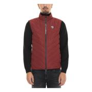 Gewatteerde Vest met Zijlogo Emporio Armani EA7 , Red , Heren