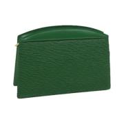 Pre-owned Leather louis-vuitton-bags Louis Vuitton Vintage , Green , D...