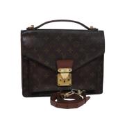 Pre-owned Canvas handbags Louis Vuitton Vintage , Brown , Dames