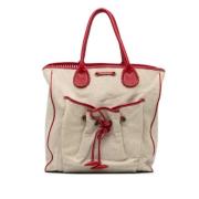 Pre-owned Canvas totes Burberry Vintage , Beige , Dames