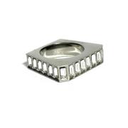 Pre-owned Metal rings Yves Saint Laurent Vintage , Gray , Dames