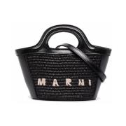 Zwarte Micro Tropicalia Zomer Tas Marni , Black , Dames