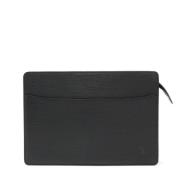 Pre-owned Leather clutches Louis Vuitton Vintage , Black , Dames