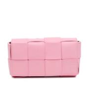 Pre-owned Leather crossbody-bags Bottega Veneta Vintage , Pink , Dames