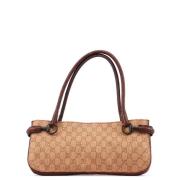 Pre-owned Leather gucci-bags Gucci Vintage , Beige , Dames