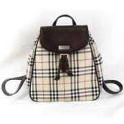 Pre-owned Canvas backpacks Burberry Vintage , Beige , Dames