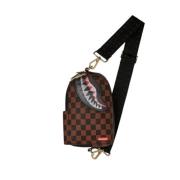 Haaien in Parijs Schoudertas Sprayground , Brown , Heren