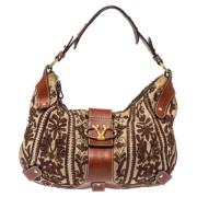 Pre-owned Canvas handbags Valentino Vintage , Brown , Dames