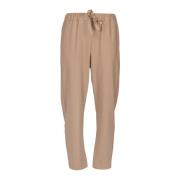 Rechte wollen broek Semicouture , Brown , Dames