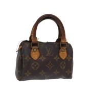 Pre-owned Canvas handbags Louis Vuitton Vintage , Brown , Dames