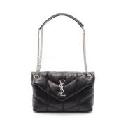 Pre-owned Leather shoulder-bags Saint Laurent Vintage , Black , Dames