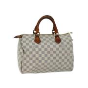 Pre-owned Canvas handbags Louis Vuitton Vintage , Beige , Dames