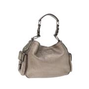 Pre-owned Leather prada-bags Prada Vintage , Gray , Dames