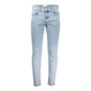 Slim Taper Denim Jeans Blauw Calvin Klein , Blue , Heren