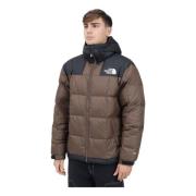 Bruine Lhotse Pufferjas Urban Stijl The North Face , Brown , Heren