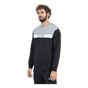 Colorblock Crewneck Sweater Puma , Black , Heren