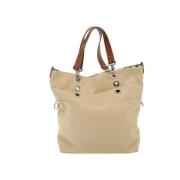 Pre-owned Canvas shoulder-bags Burberry Vintage , Beige , Dames