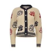 Stijlvolle Gebreide Cardigan Sweater Thom Browne , Multicolor , Dames