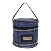 Pre-owned Canvas handbags Burberry Vintage , Blue , Dames