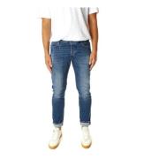 Nacht Tapered Fit Jeans Blue de Gênes , Blue , Heren