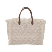 Colette Tricot en Strass Tas MC2 Saint Barth , Beige , Dames