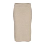 Lange Split Rok voor Vrouwen Jacqueline de Yong , Beige , Dames