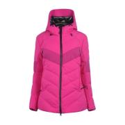 Roze Race Ski Down Jacket Emporio Armani EA7 , Pink , Dames