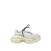 Pre-owned Polyester sneakers Balenciaga Vintage , White , Dames