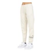 Dierenprint Gebreide Loungebroek Puma , White , Dames