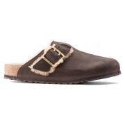 Boston Bold Shearling Pantoffels Birkenstock , Brown , Heren