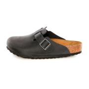 Nubuck Leren Sandalen Birkenstock , Black , Heren