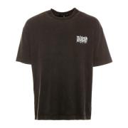 Anayo T-shirt met logo print Drykorn , Black , Heren