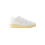 Leather sneakers Jil Sander , White , Dames