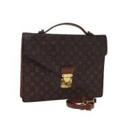 Pre-owned Canvas louis-vuitton-bags Louis Vuitton Vintage , Brown , Da...