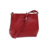 Pre-owned Leather louis-vuitton-bags Louis Vuitton Vintage , Red , Dam...