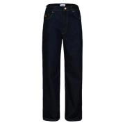 Retro-chique wijde pijp jeans DNM Pure , Blue , Dames