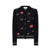 Stijlvolle Gebreide Cardigan Sweater Thom Browne , Black , Dames