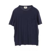 Pre-owned Cotton tops Hermès Vintage , Blue , Dames