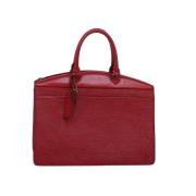 Pre-owned Leather handbags Louis Vuitton Vintage , Red , Dames