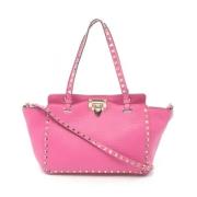 Pre-owned Leather handbags Valentino Vintage , Pink , Dames