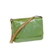 Pre-owned Leather louis-vuitton-bags Louis Vuitton Vintage , Green , D...