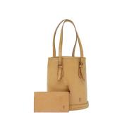 Pre-owned Leather louis-vuitton-bags Louis Vuitton Vintage , Beige , D...