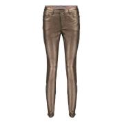 Koperen Finish Straight Jeans Geisha , Brown , Dames