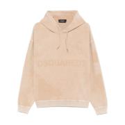 Zand Hoodie Sweatshirt Dsquared2 , Beige , Heren