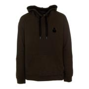 Matte hoodie met trekkoord en logo Isabel Marant , Gray , Heren