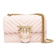 Matelasse Crossbody Tas in Blush Pink Pinko , Beige , Dames